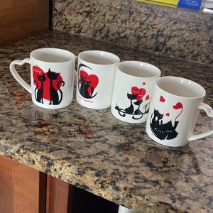 Set of 4  12oz mugs